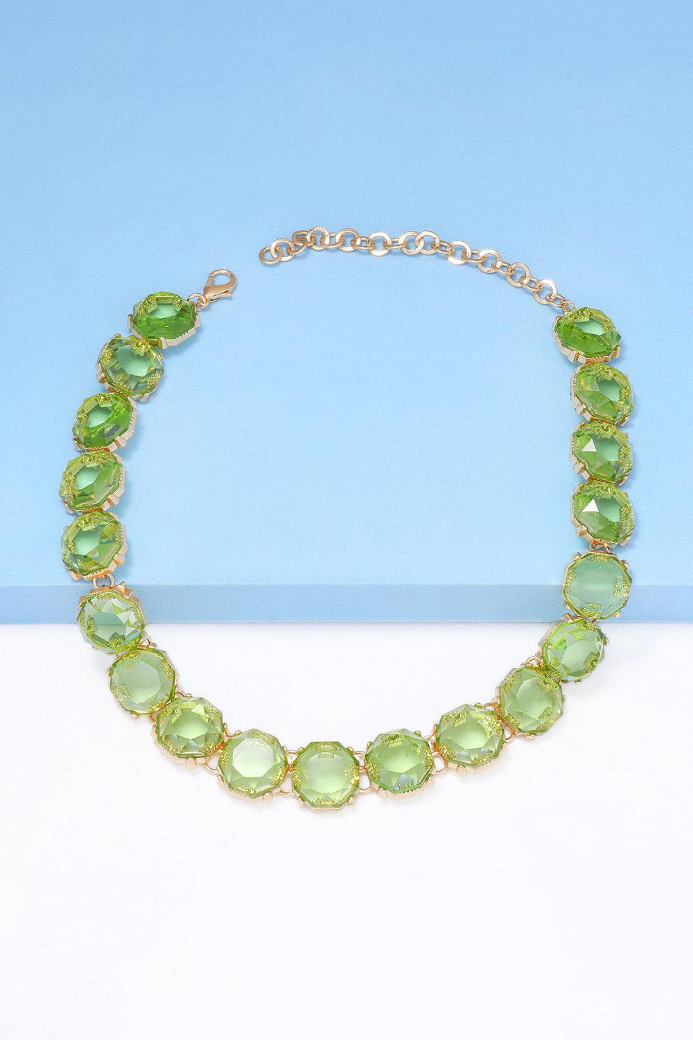 Zinc Alloy Resin Necklace BLUE ZONE PLANET