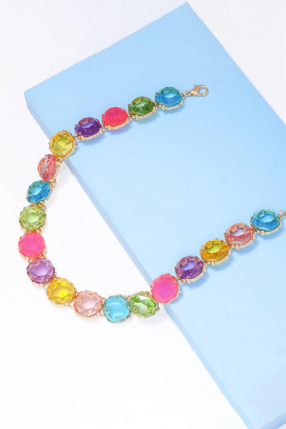 Zinc Alloy Resin Necklace BLUE ZONE PLANET