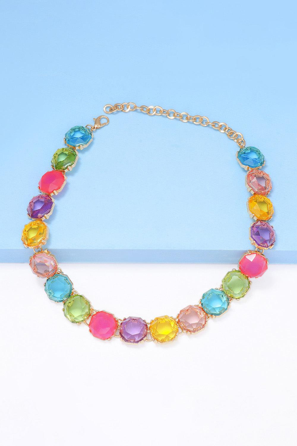 Zinc Alloy Resin Necklace BLUE ZONE PLANET