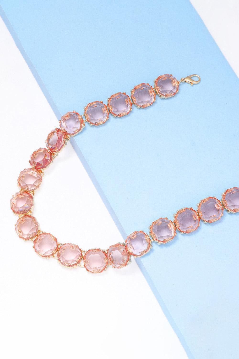 Zinc Alloy Resin Necklace BLUE ZONE PLANET