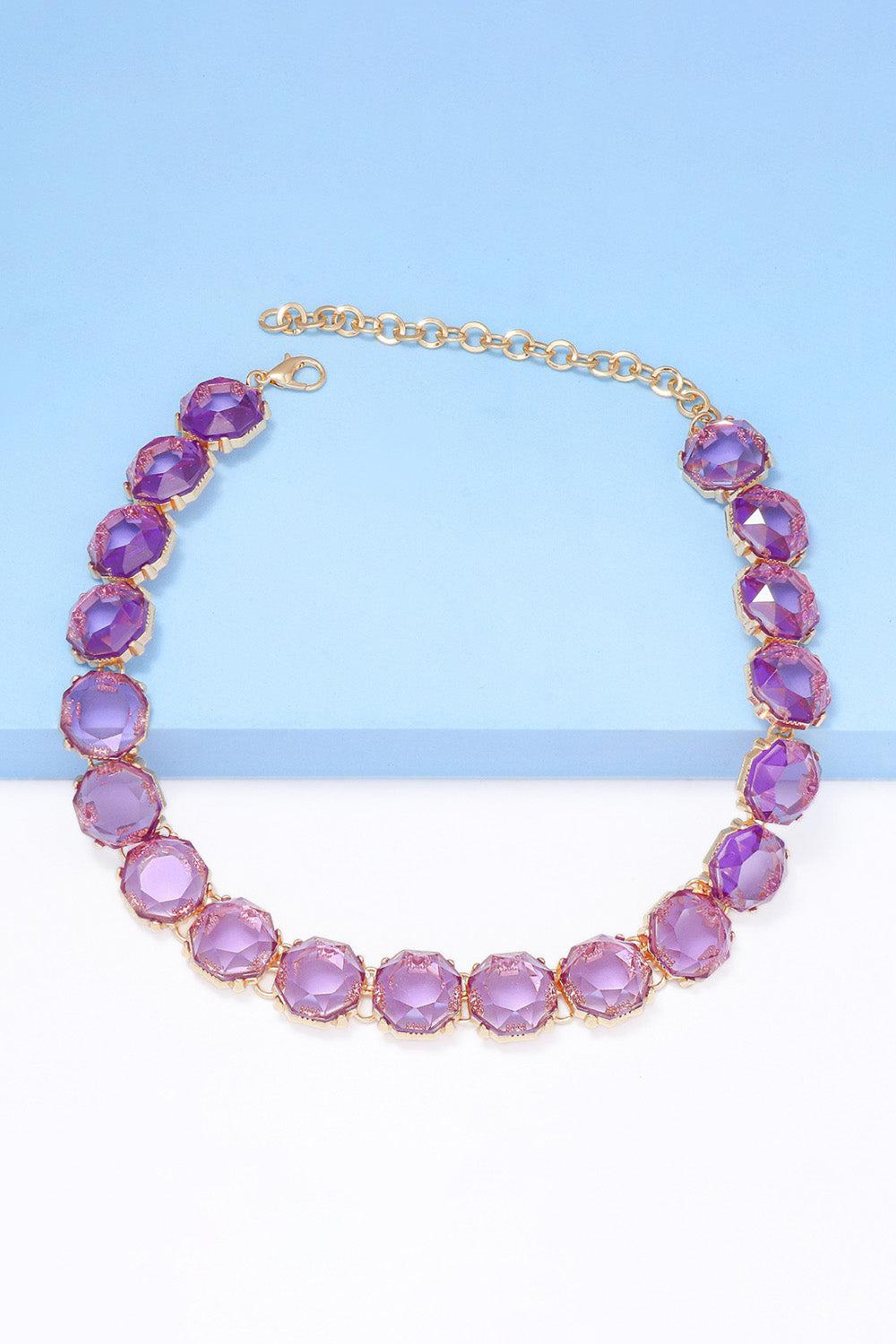 Zinc Alloy Resin Necklace BLUE ZONE PLANET
