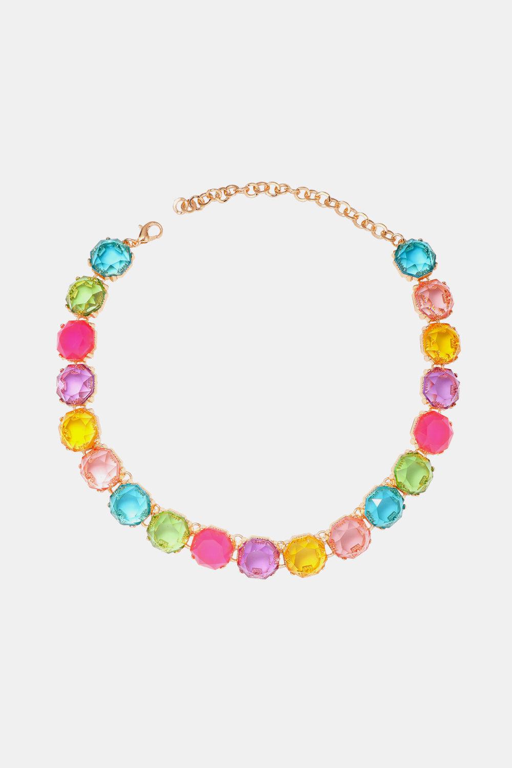 Zinc Alloy Resin Necklace BLUE ZONE PLANET