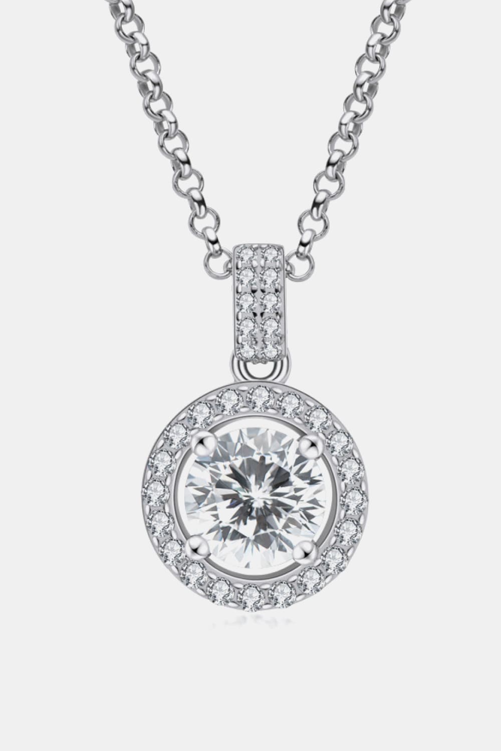 Zircon Pendant 925 Sterling Silver Necklace BLUE ZONE PLANET