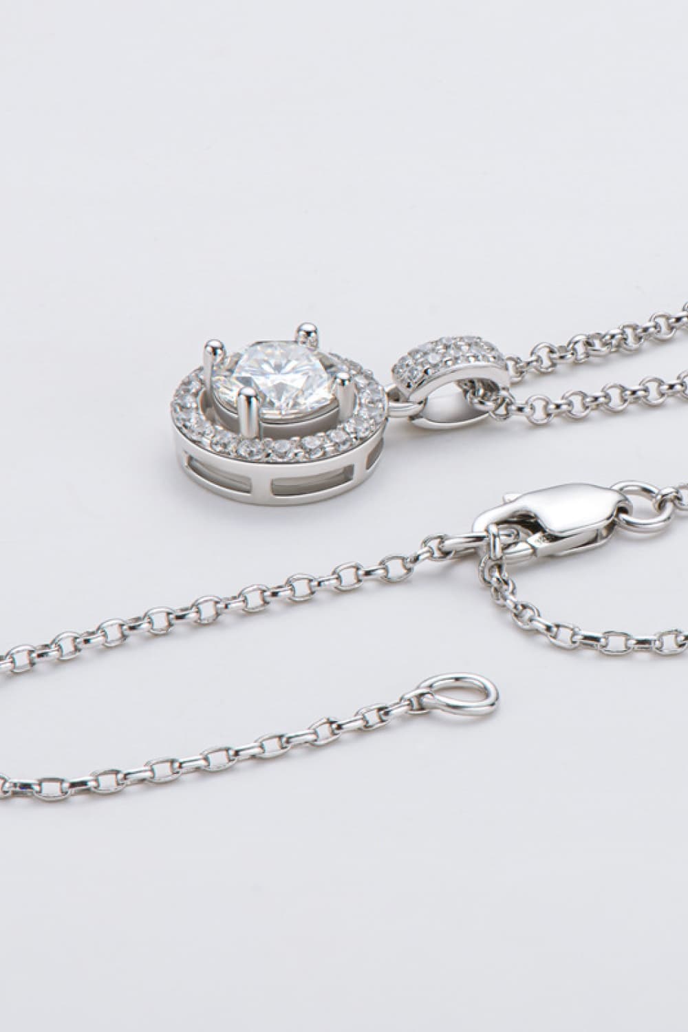 Zircon Pendant 925 Sterling Silver Necklace BLUE ZONE PLANET