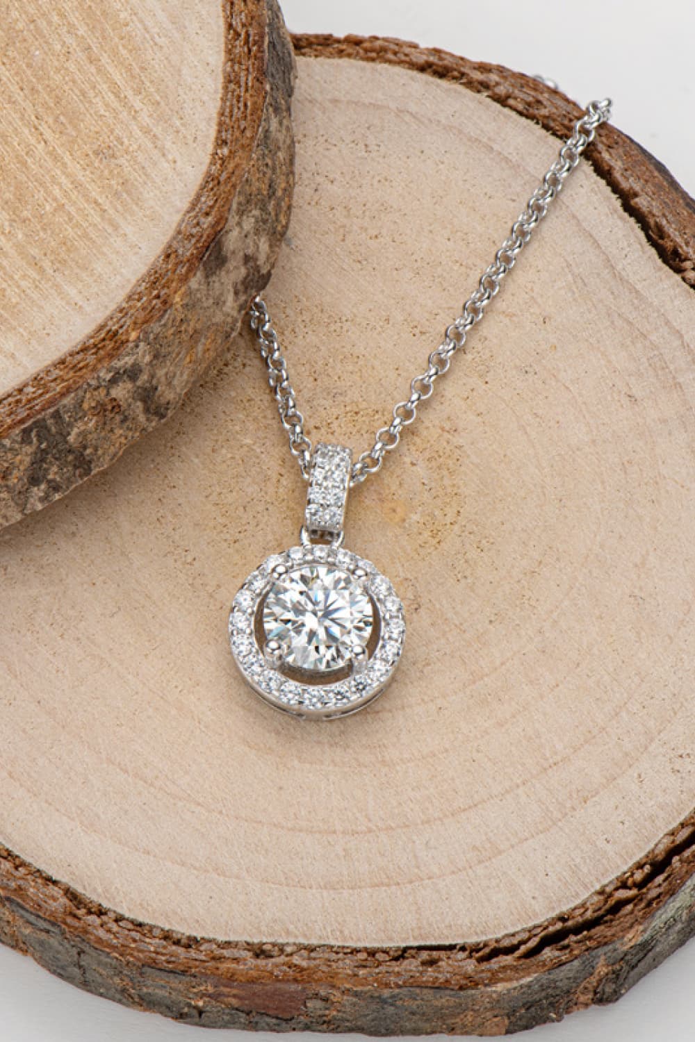 Zircon Pendant 925 Sterling Silver Necklace BLUE ZONE PLANET