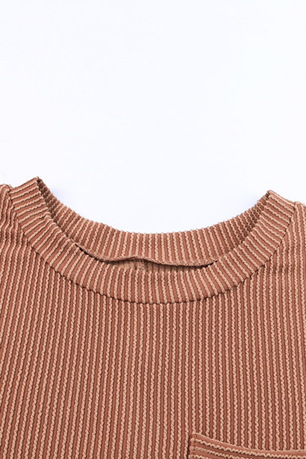 Blue Zone Planet | Striped Ribbed Knit T-shirt Shift Dress Blue Zone Planet