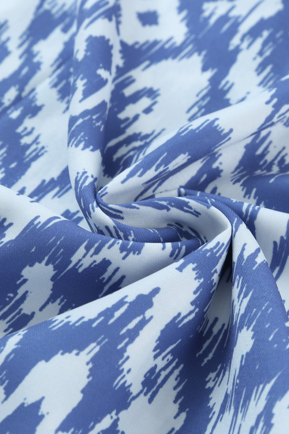 Blue Zone Planet | Sky Blue V Neck Geometric Print Maxi Dress Blue Zone Planet