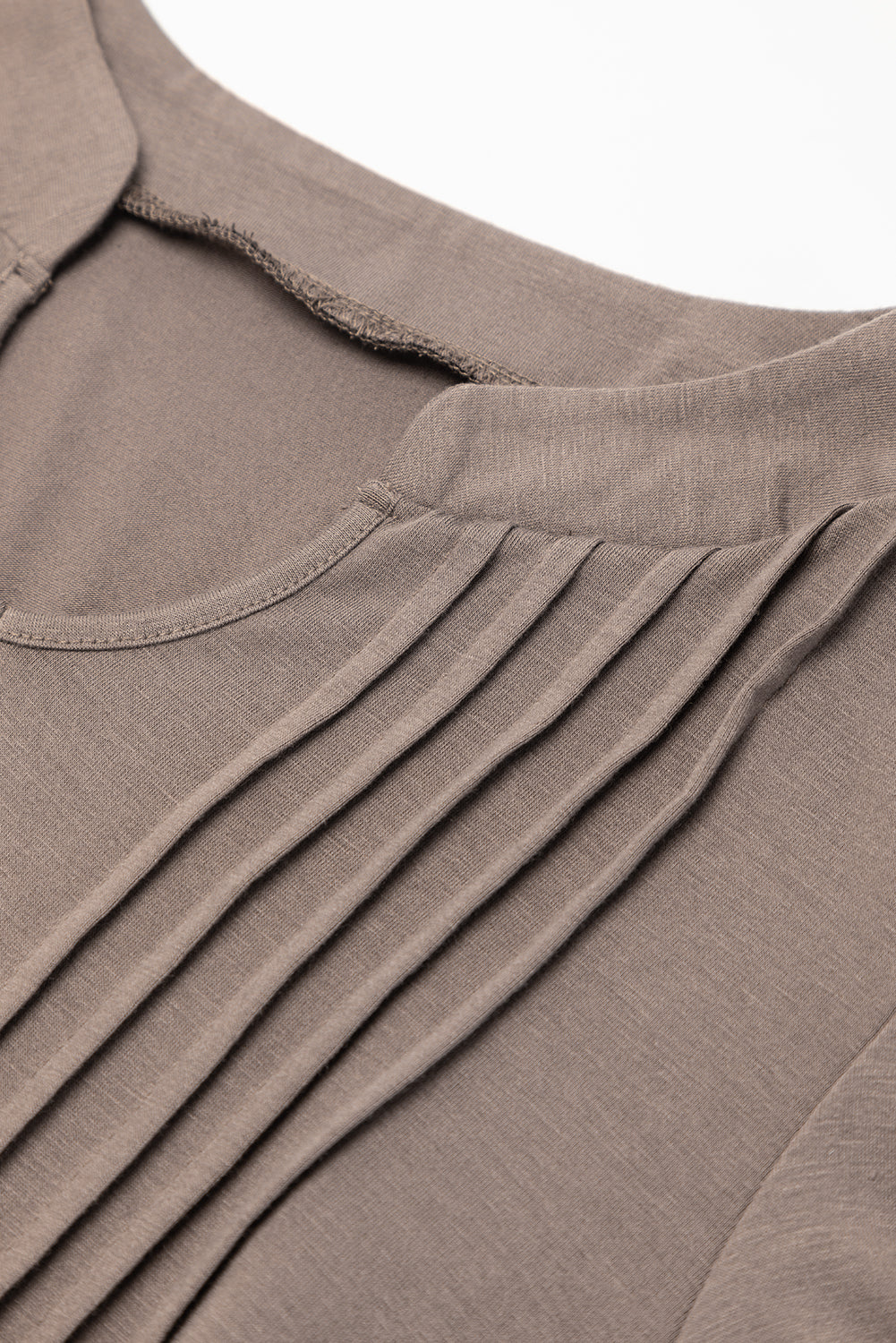 Blue Zone Planet |  Black Notched Neck Pleated Puff Sleeve Shift T-shirt Dress Blue Zone Planet