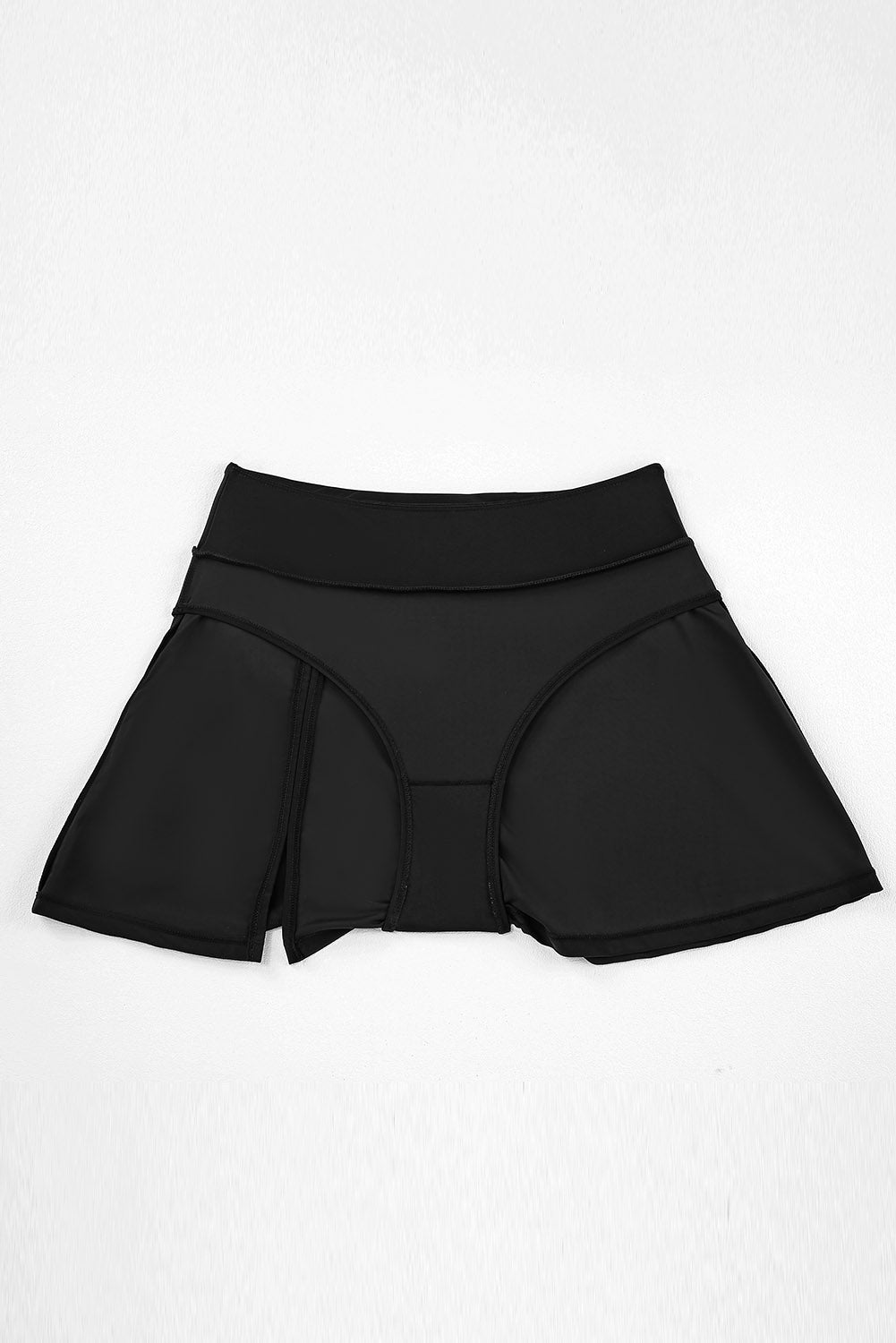 Blue Zone Planet |  Green Solid Square Neck Sleeveless Tankini Swimsuit Blue Zone Planet