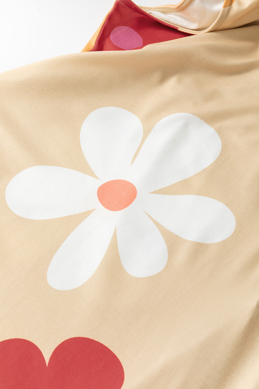 Apricot Daisy Flower Print Tank Dress Blue Zone Planet