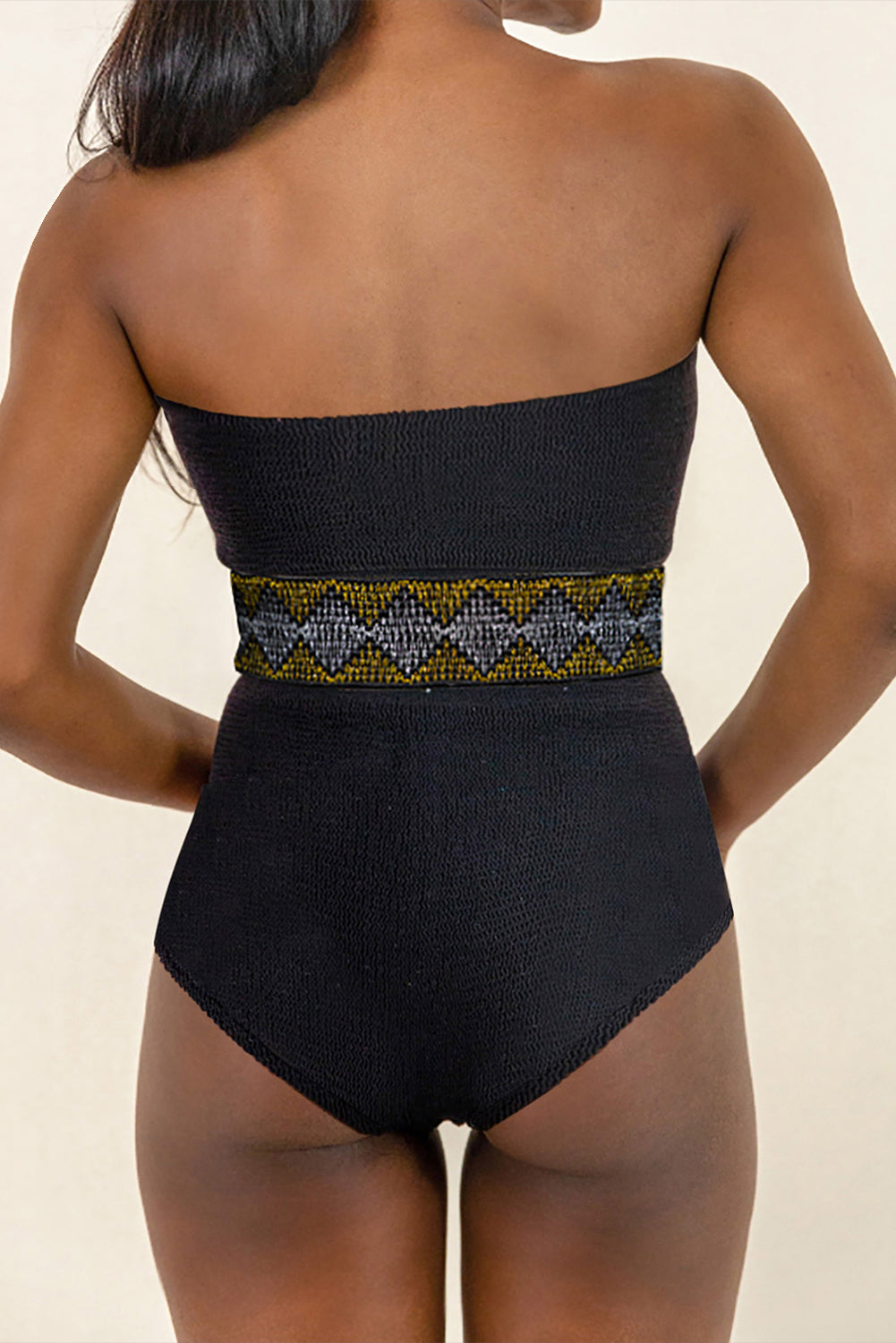 Blue Zone Planet | Geometric Tube Sleeveless One-Piece Swimwear BLUE ZONE PLANET