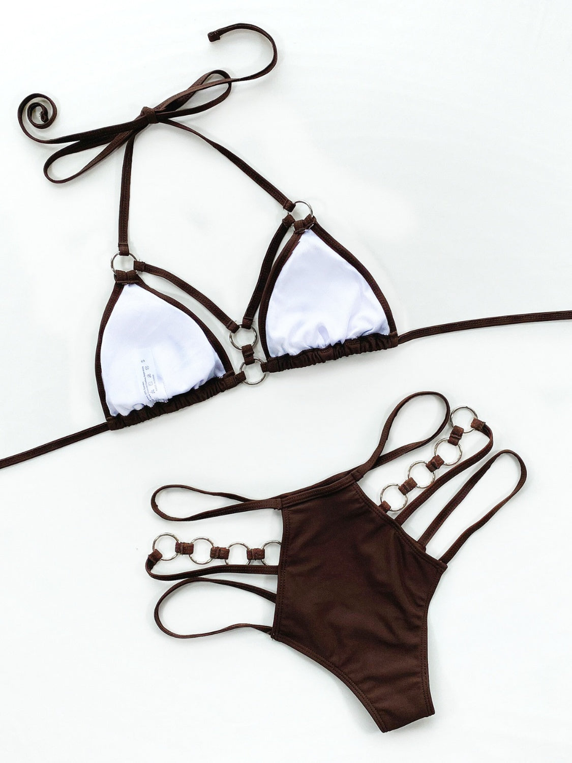 Blue Zone Planet | Cutout Halter Neck Two-Piece Bikini Set BLUE ZONE PLANET