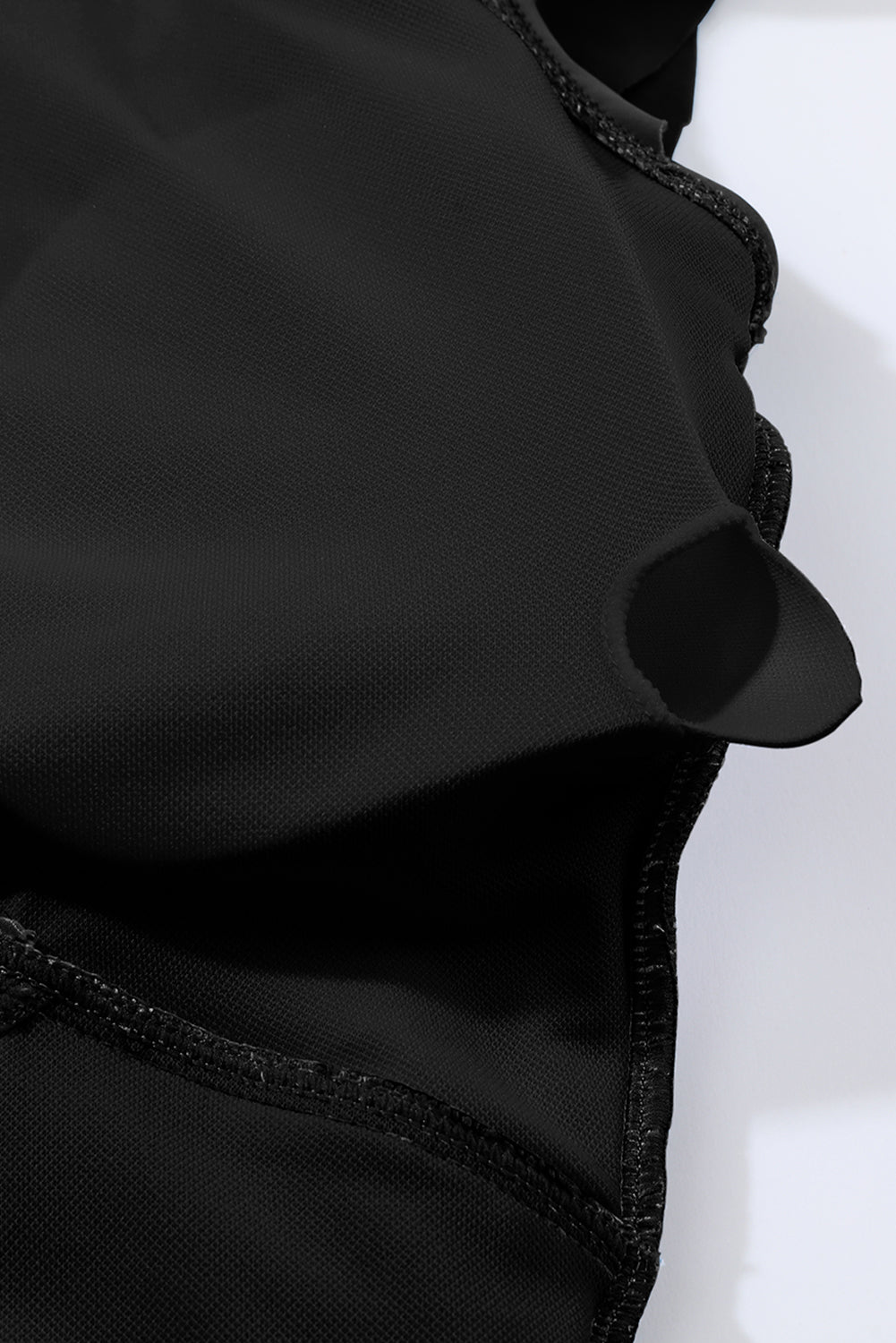 Black 2-tone Patchwork Crossed Cutout One Piece Swimdress Blue Zone Planet