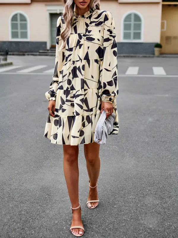 elegant long-sleeved skirt kakaclo