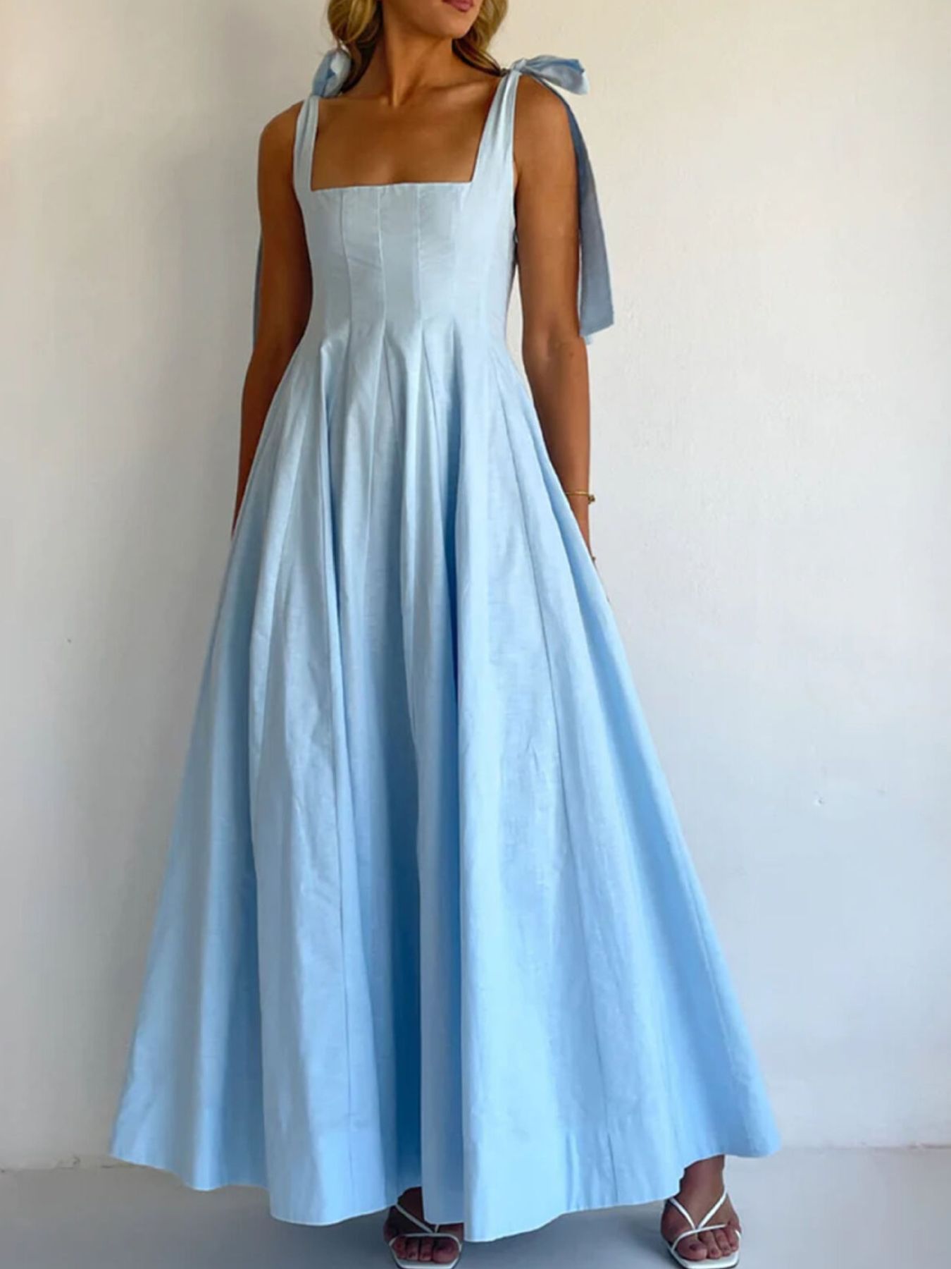 gradient maxi dress Tie Shoulder live_product Size Set:A: 32