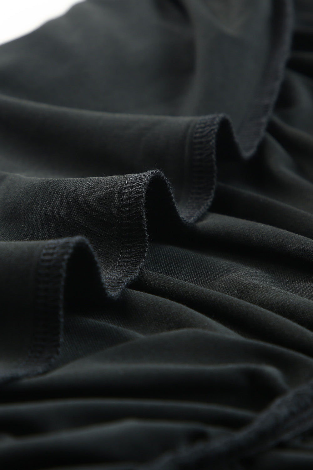 Blue Zone Planet | Black One-shoulder Short Sleeve Ruched Bodycon Dress Blue Zone Planet