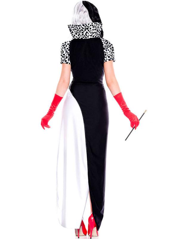 halloween black and white witch yin yang clown costume BLUE ZONE PLANET