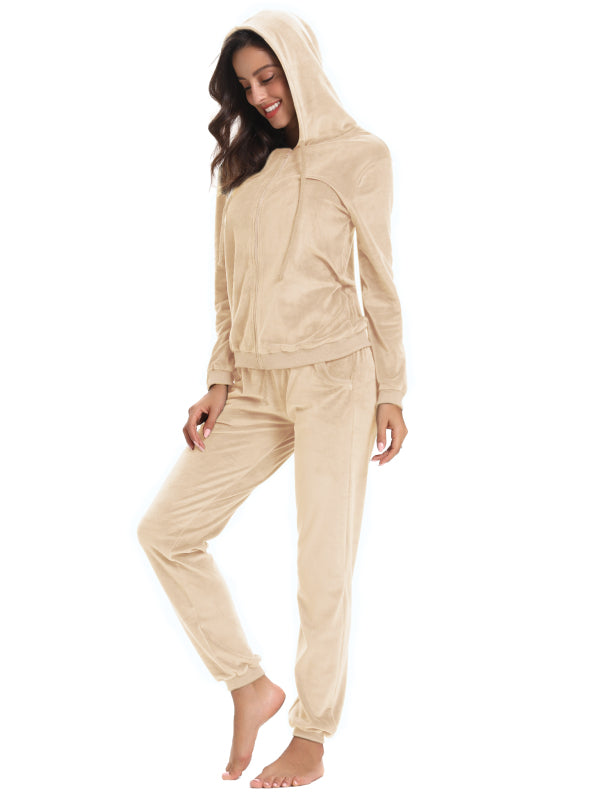 / Comfortable And Stylishwomen'S Velvet Suit BLUE ZONE PLANET