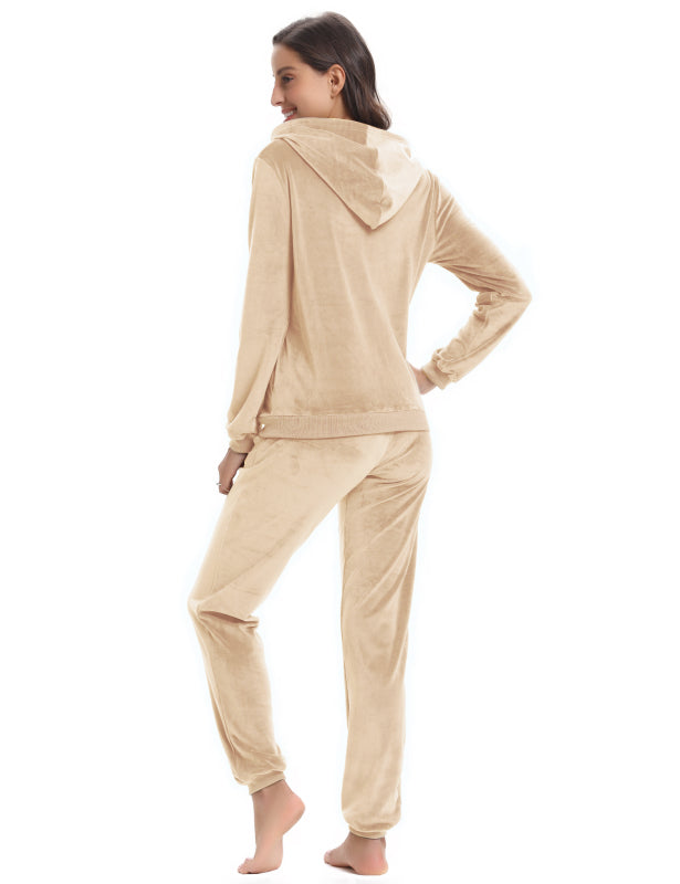 / Comfortable And Stylishwomen'S Velvet Suit BLUE ZONE PLANET