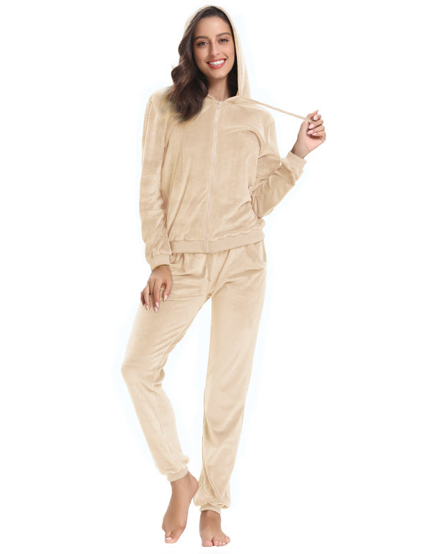 / Comfortable And Stylishwomen'S Velvet Suit BLUE ZONE PLANET