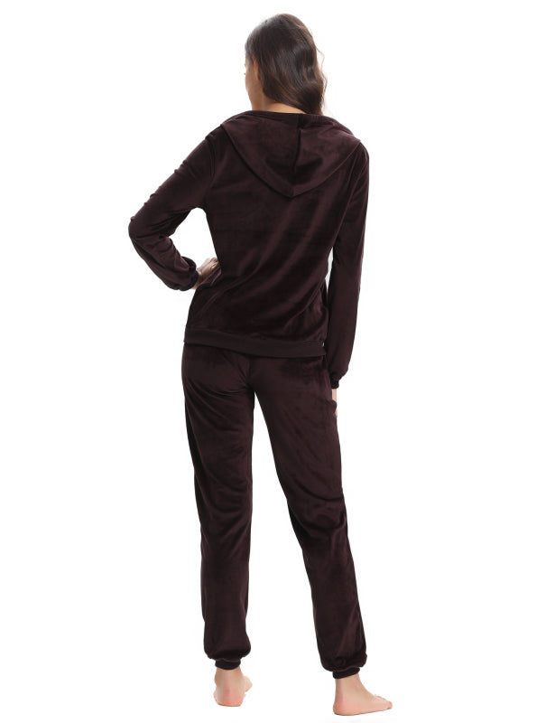 / Comfortable And Stylishwomen'S Velvet Suit BLUE ZONE PLANET