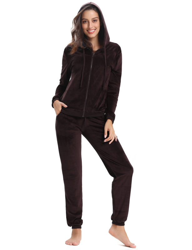/ Comfortable And Stylishwomen'S Velvet Suit BLUE ZONE PLANET