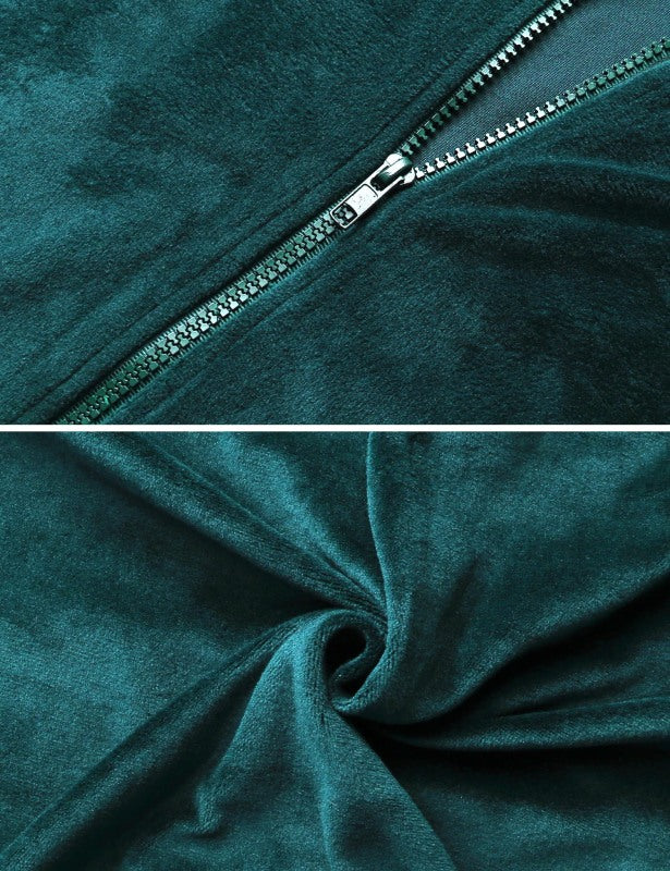 / Comfortable And Stylishwomen'S Velvet Suit BLUE ZONE PLANET