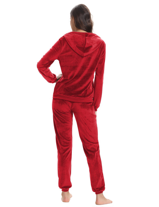 / Comfortable And Stylishwomen'S Velvet Suit BLUE ZONE PLANET