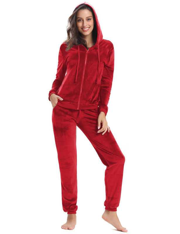 / Comfortable And Stylishwomen'S Velvet Suit BLUE ZONE PLANET