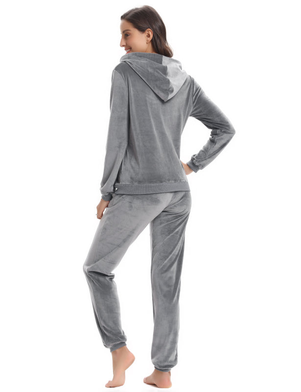/ Comfortable And Stylishwomen'S Velvet Suit BLUE ZONE PLANET