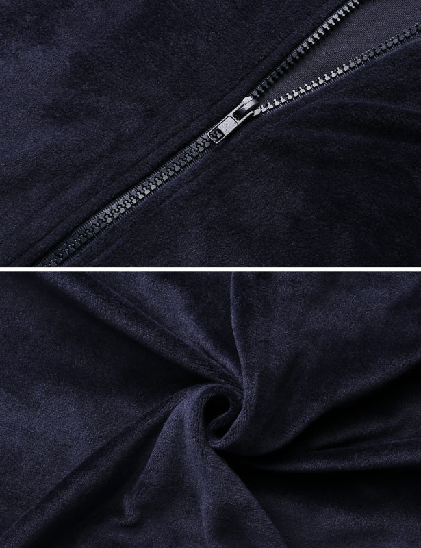 / Comfortable And Stylishwomen'S Velvet Suit BLUE ZONE PLANET