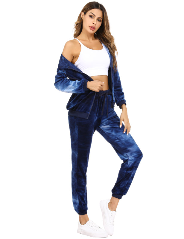 / Comfortable And Stylishwomen'S Velvet Suit BLUE ZONE PLANET