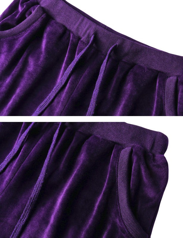 / Comfortable And Stylishwomen'S Velvet Suit BLUE ZONE PLANET