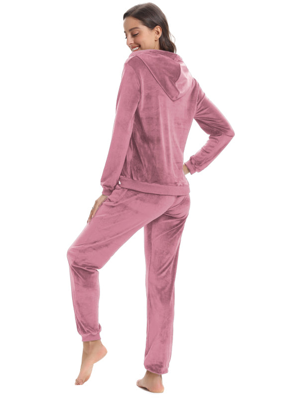 / Comfortable And Stylishwomen'S Velvet Suit BLUE ZONE PLANET