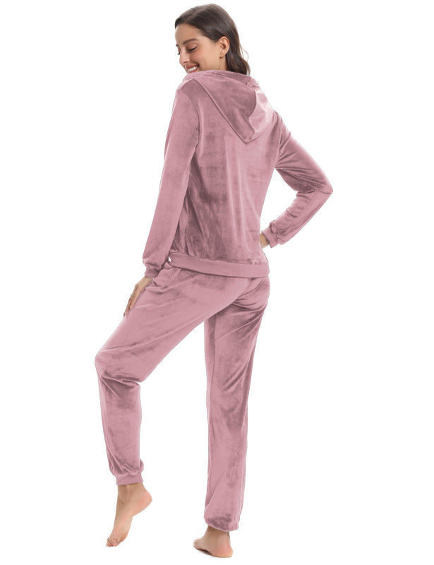 / Comfortable And Stylishwomen'S Velvet Suit BLUE ZONE PLANET