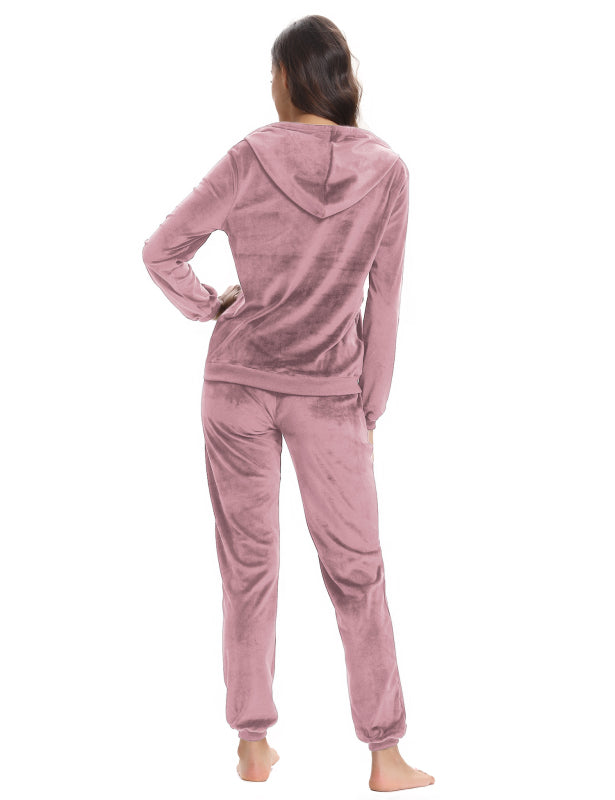 / Comfortable And Stylishwomen'S Velvet Suit BLUE ZONE PLANET