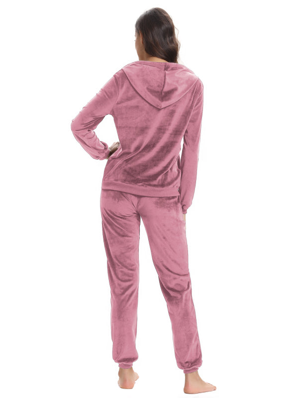 / Comfortable And Stylishwomen'S Velvet Suit BLUE ZONE PLANET