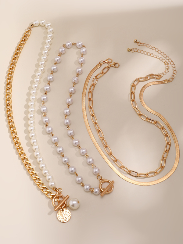 Blue Zone Planet | Baroque shaped pearl necklace creative irregular chain clavicle necklace BLUE ZONE PLANET