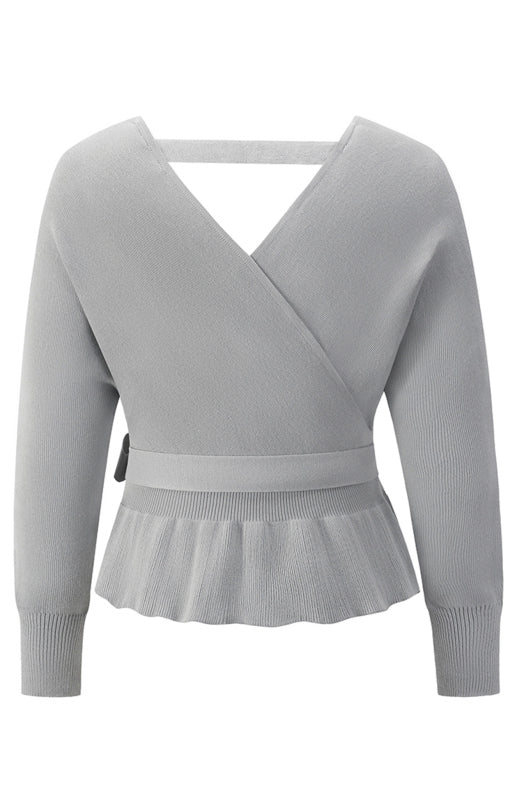 Blue Zone Planet | Mock Wrap Knit Sweater BLUE ZONE PLANET