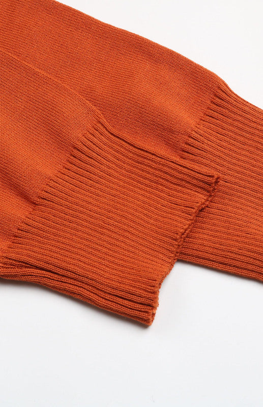 Blue Zone Planet | Contrast Stitching Sweater Cardigan BLUE ZONE PLANET