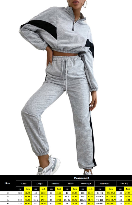 Blue Zone Planet | Ladies Stitching Short Sweater Suit BLUE ZONE PLANET