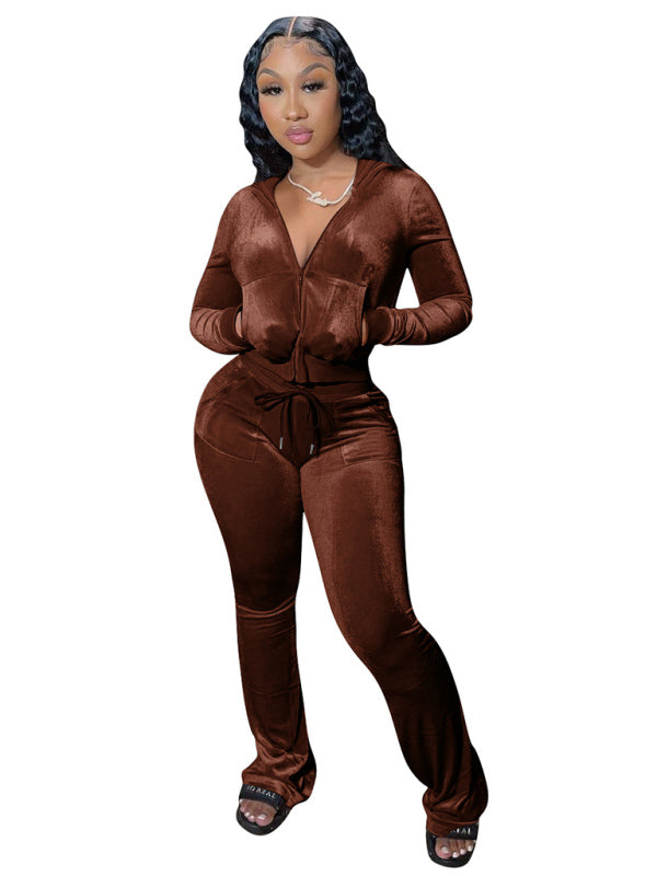 Blue Zone Planet | Hat Wide Leg Pants Two Piece Set BLUE ZONE PLANET