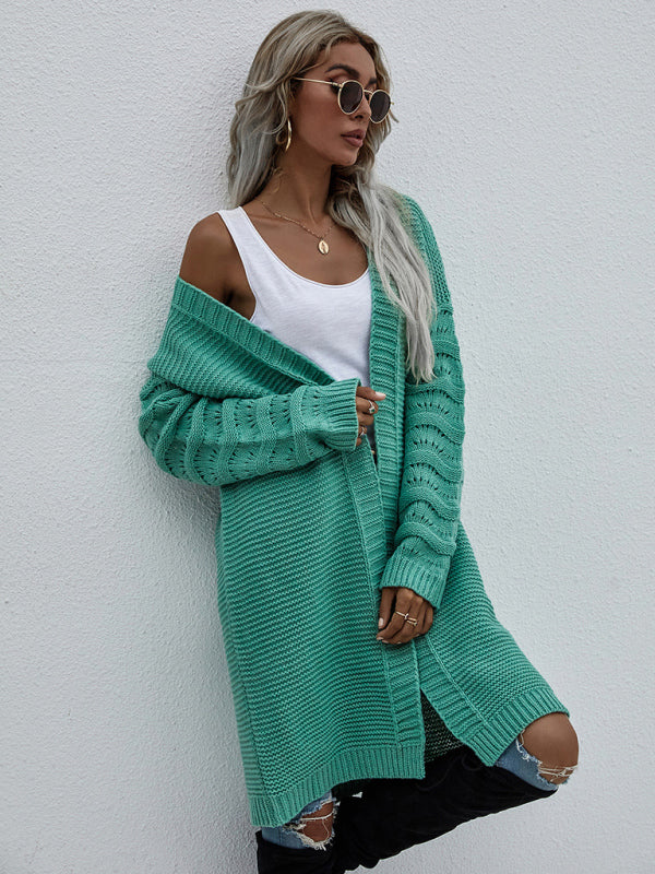 Blue Zone Planet | Open Knit Long Sleeve Cardigan BLUE ZONE PLANET