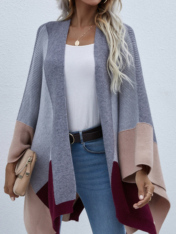 Blue Zone Planet |  Kiera's Plaid Oversized Loose Knit Cardigan BLUE ZONE PLANET