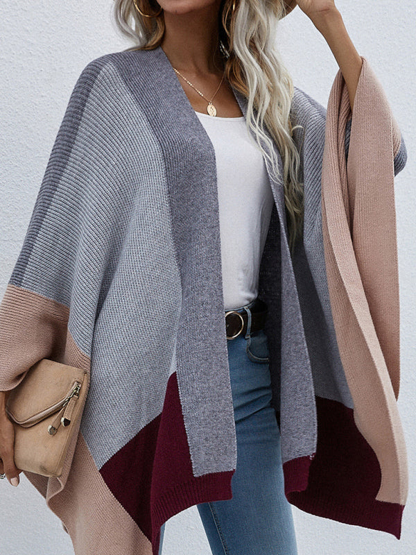 Blue Zone Planet | Kiera's Plaid Oversized Loose Knit Cardigan BLUE ZONE PLANET
