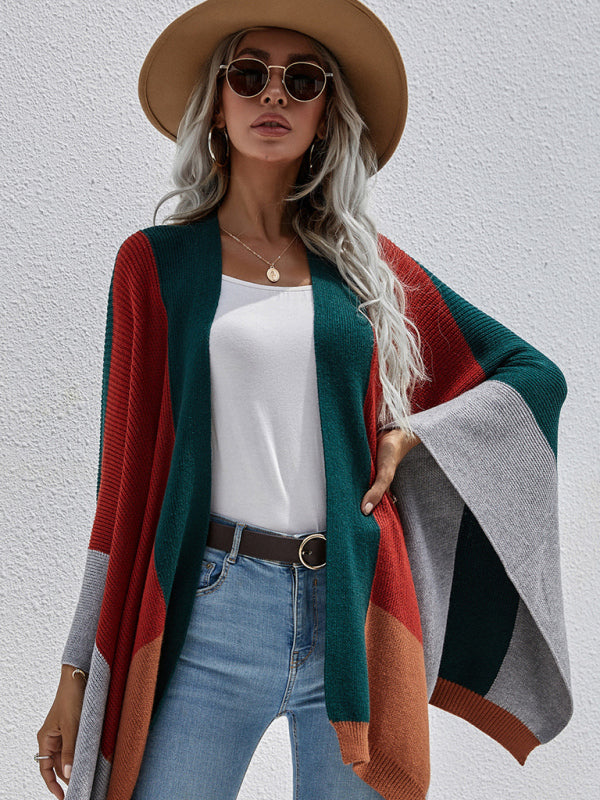 Blue Zone Planet | Kiera's Plaid Oversized Loose Knit Cardigan BLUE ZONE PLANET