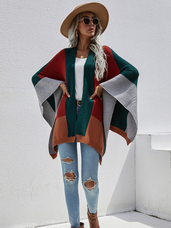 Blue Zone Planet | Kiera's Plaid Oversized Loose Knit Cardigan BLUE ZONE PLANET