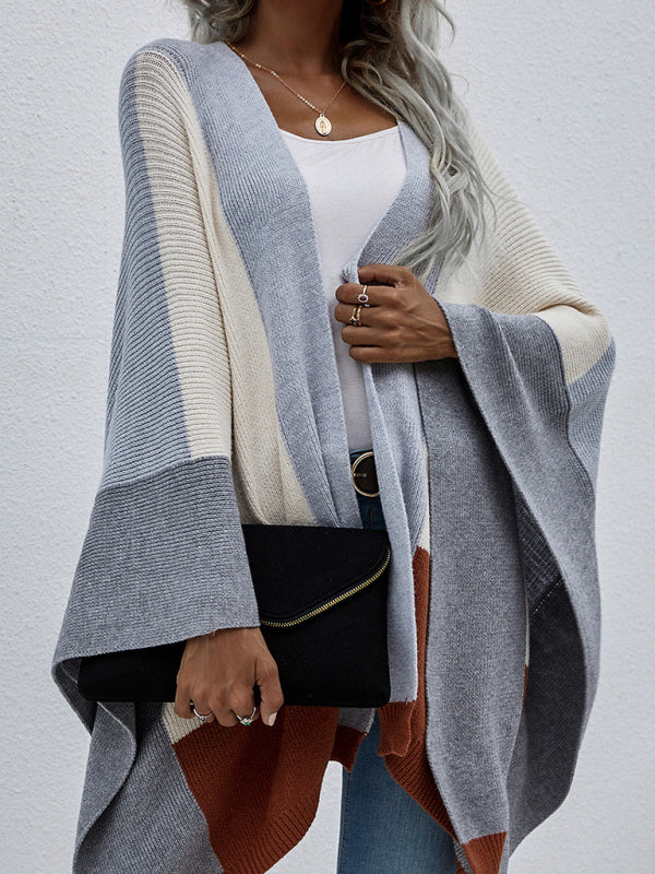 Blue Zone Planet | Kiera's Plaid Oversized Loose Knit Cardigan BLUE ZONE PLANET