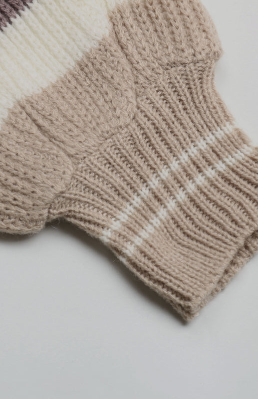 Blue Zone Planet |  Ladies Colorblock Loose Cutout Sweater Jacket BLUE ZONE PLANET