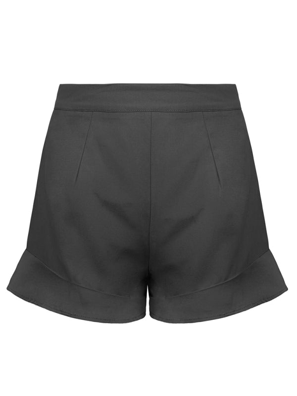 Blue Zone Planet | lotus leaf edge loose shorts BLUE ZONE PLANET